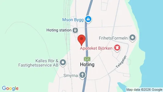 Lägenheter att hyra i Strömsund - kort over placeringen
