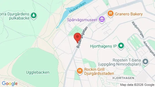 Lägenheter att hyra i Gärdet/Djurgården - kort over placeringen