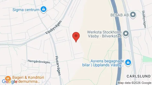 Lägenheter att hyra i Upplands Väsby - kort over placeringen