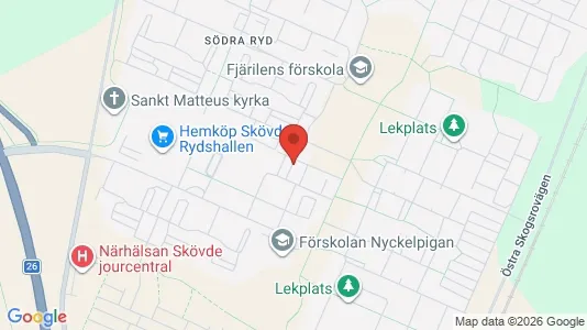 Lägenheter att hyra i Skövde - kort over placeringen