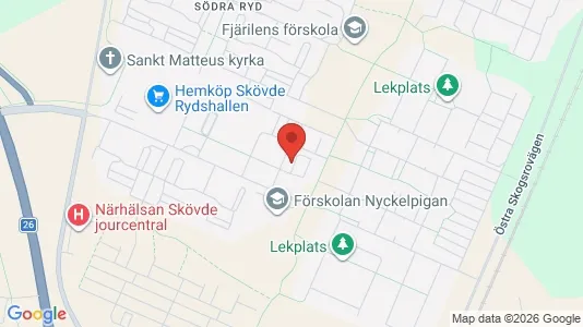 Lägenheter att hyra i Skövde - kort over placeringen