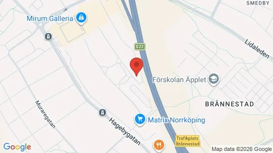 Lägenheter att hyra i Norrköping - kort over placeringen
