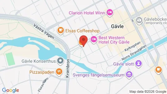 Lägenheter att hyra i Gävle - kort over placeringen