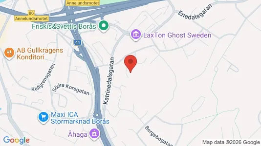 Lägenheter att hyra i Borås - kort over placeringen