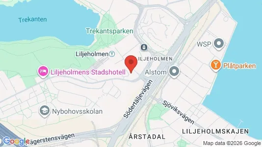 Lägenheter att hyra i Södermalm - kort over placeringen