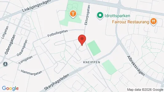 Lägenheter att hyra i Norrköping - kort over placeringen