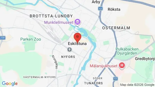 Lägenheter att hyra i Eskilstuna - kort over placeringen