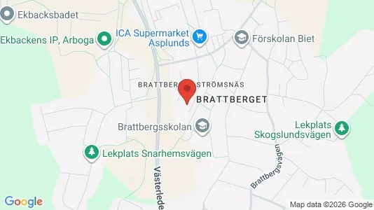 Lägenheter att hyra i Arboga - kort over placeringen