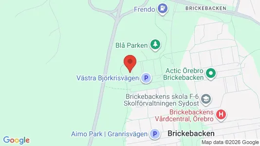 Lägenheter att hyra i Örebro - kort over placeringen