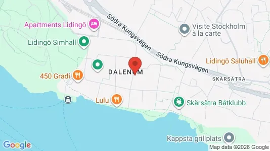 Lägenheter att hyra i Lidingö - kort over placeringen