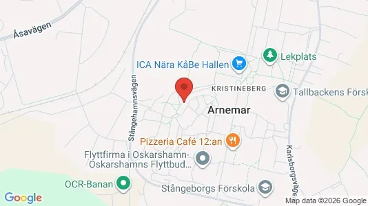 Lägenheter att hyra i Oskarshamn - kort over placeringen