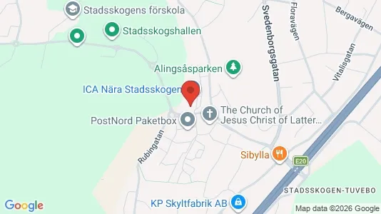 Lägenheter att hyra i Alingsås - kort over placeringen