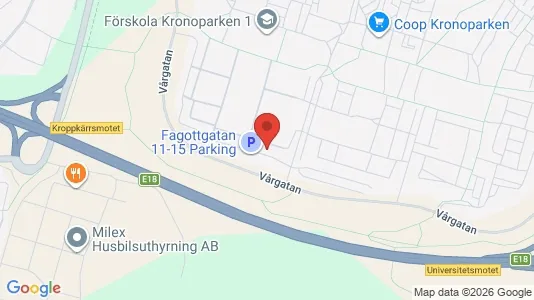 Lägenheter att hyra i Karlstad - kort over placeringen
