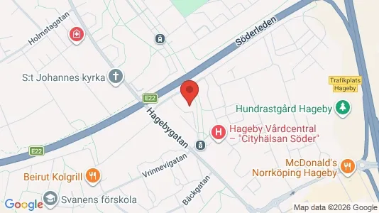 Lägenheter att hyra i Norrköping - kort over placeringen