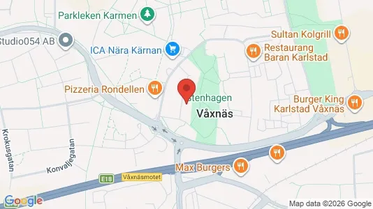 Lägenheter att hyra i Karlstad - kort over placeringen