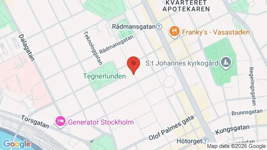 Lägenheter att hyra i Stockholm Innerstad - kort over placeringen