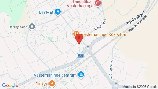 Lägenheter att hyra i Haninge - kort over placeringen