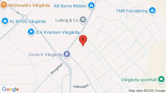 Lägenheter att hyra i Vårgårda - kort over placeringen