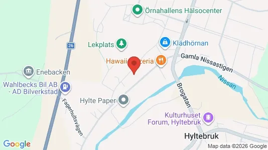 Lägenheter att hyra i Hylte - kort over placeringen