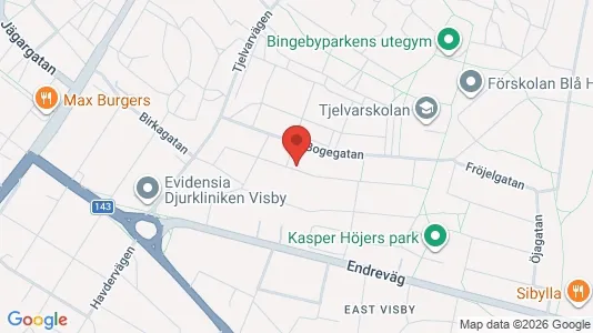 Lägenheter att hyra i Gotland - kort over placeringen
