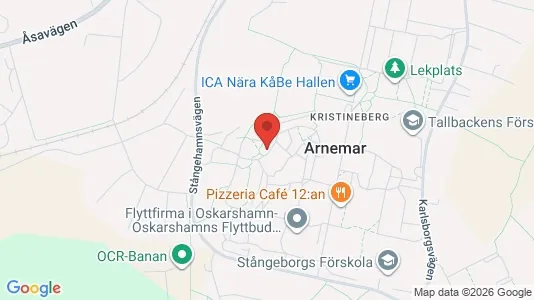 Lägenheter att hyra i Oskarshamn - kort over placeringen