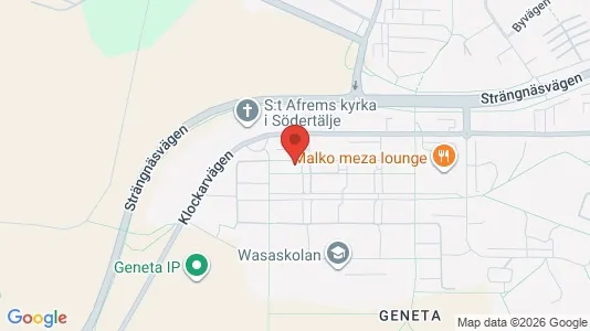 Lägenheter att hyra i Södertälje - kort over placeringen