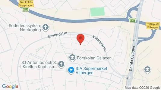 Lägenheter att hyra i Norrköping - kort over placeringen