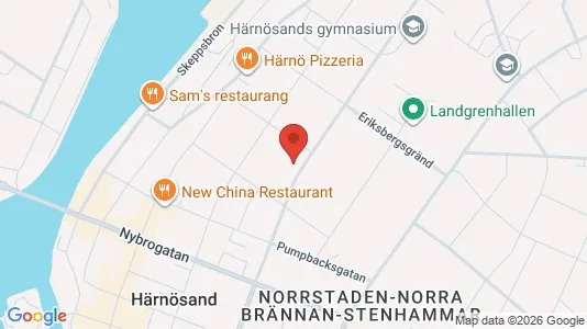 Lägenheter att hyra i Härnösand - kort over placeringen