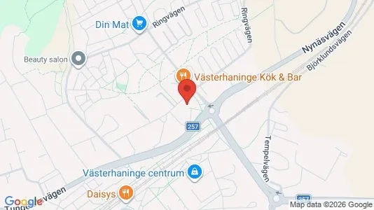 Lägenheter att hyra i Haninge - kort over placeringen