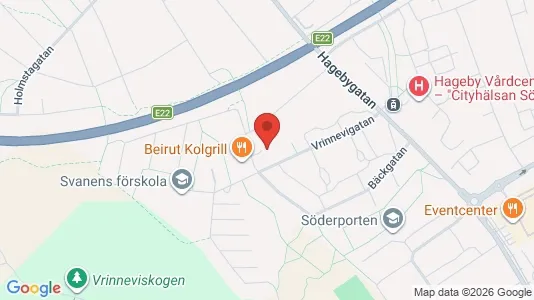 Lägenheter att hyra i Norrköping - kort over placeringen