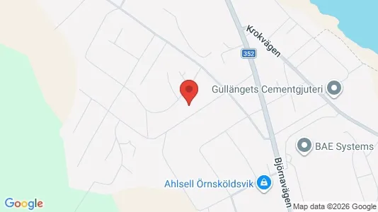 Lägenheter att hyra i Örnsköldsvik - kort over placeringen