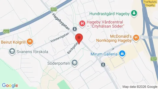 Lägenheter att hyra i Norrköping - kort over placeringen