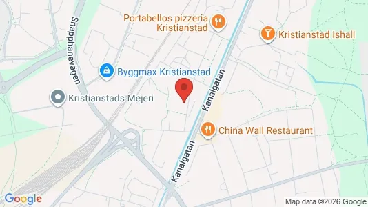 Lägenheter att hyra i Kristianstad - kort over placeringen