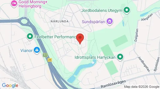 Lägenheter att hyra i Helsingborg - kort over placeringen