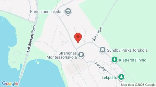 Lägenheter att hyra i Strängnäs - kort over placeringen