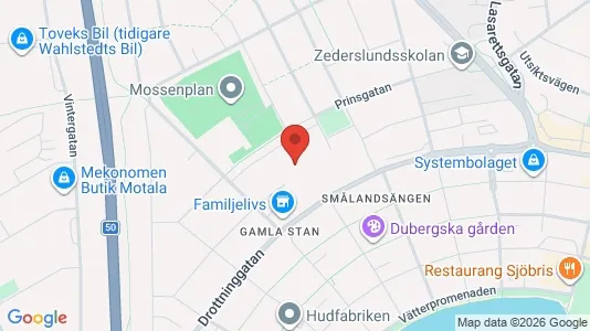 Lägenheter att hyra i Motala - kort over placeringen