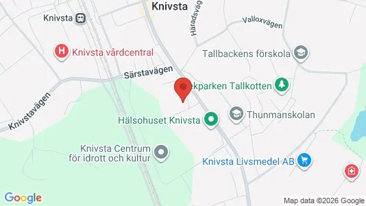 Lägenheter att hyra i Knivsta - kort over placeringen