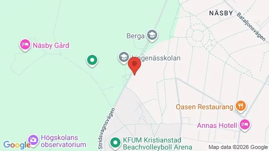 Lägenheter att hyra i Kristianstad - kort over placeringen