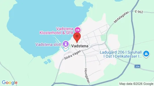 Lägenheter att hyra i Vadstena - kort over placeringen