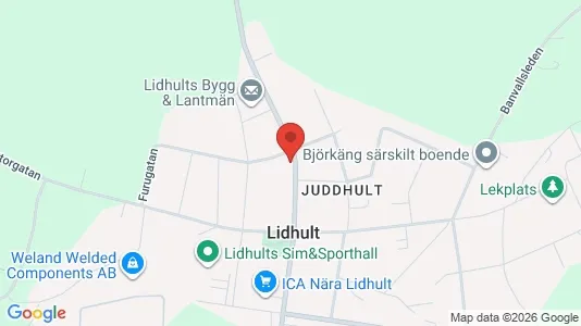Lägenheter att hyra i Ljungby - kort over placeringen