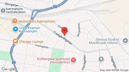 Lägenheter att hyra i Katrineholm - kort over placeringen