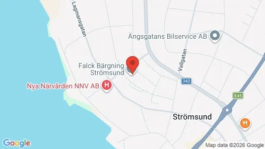 Lägenheter att hyra i Strömsund - kort over placeringen