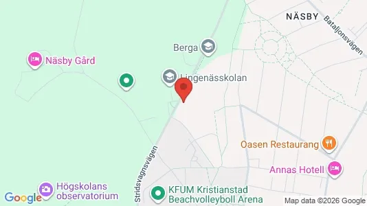 Lägenheter att hyra i Kristianstad - kort over placeringen