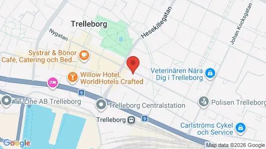 Lägenheter att hyra i Trelleborg - kort over placeringen