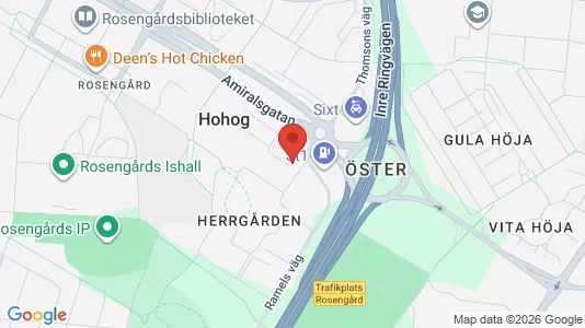 Lägenheter att hyra i Rosengård - kort over placeringen