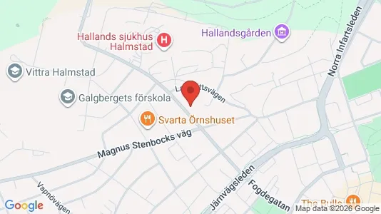 Lägenheter att hyra i Halmstad - kort over placeringen
