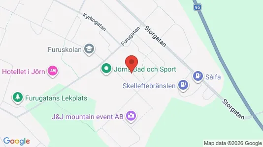 Lägenheter att hyra i Skellefteå - kort over placeringen