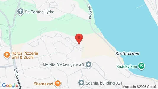 Lägenheter att hyra i Södertälje - kort over placeringen
