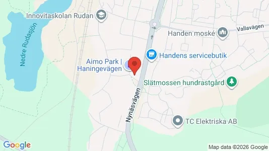 Lägenheter att hyra i Haninge - kort over placeringen