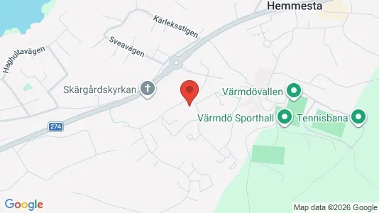 Lägenheter att hyra i Värmdö - kort over placeringen